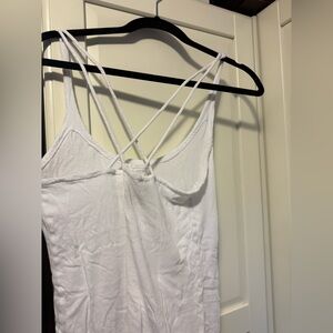White Strappy Tank Top